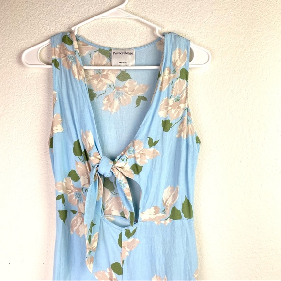 Privacy Please Blue Floral Rivington Romper SZ S - Picture 6 of 10